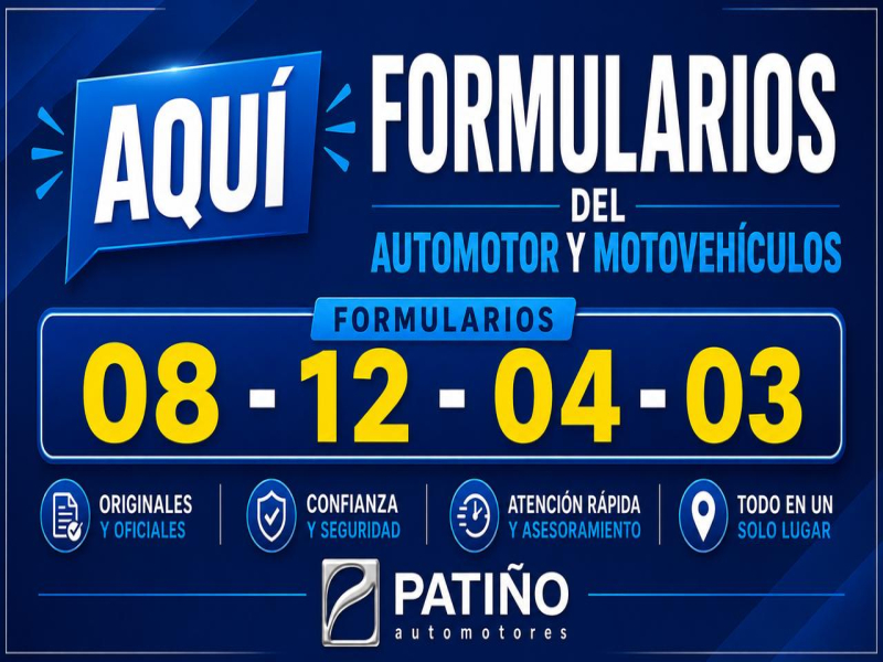FORMULARIOS DEL AUTOMOTOR
